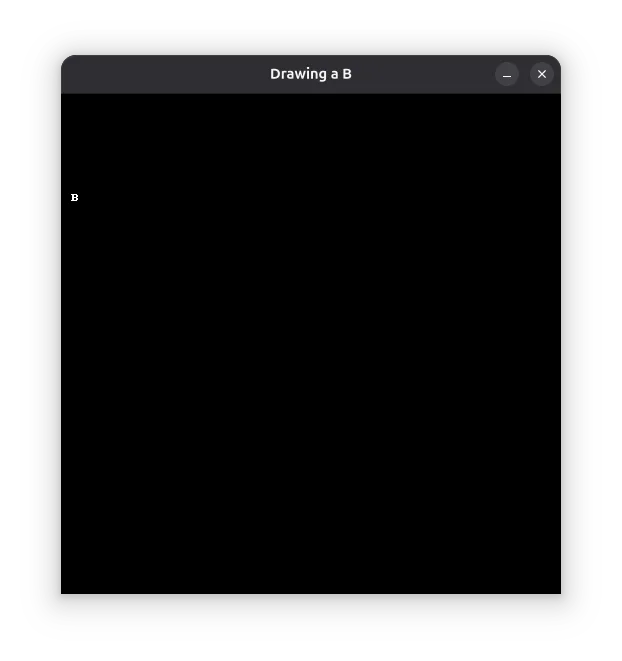 Drawing a 'B'